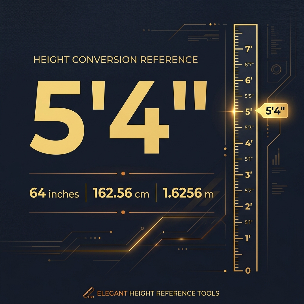 How Tall Is 5'4"? Height in CM, Inches, Feet & Meters Explained
