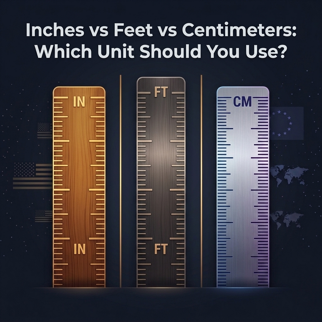 Inches vs Feet vs Centimeters: Which Unit Should You Use?